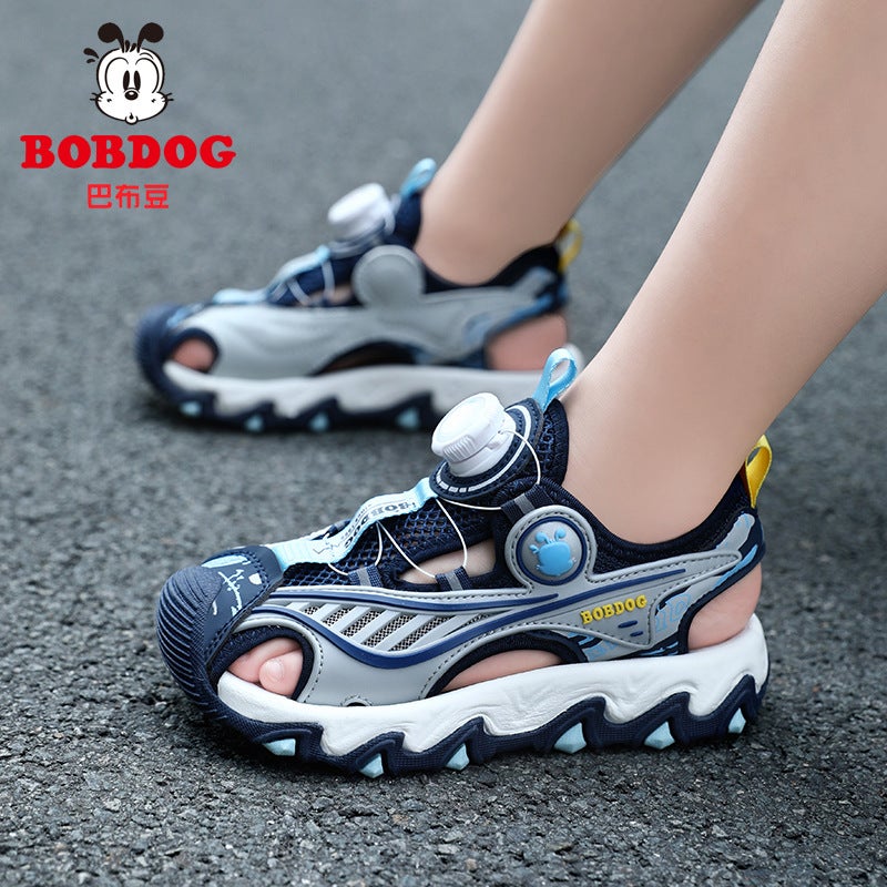 Babu Bean Children'S Sandals Boys' Baotou Sandals Large Children'S Non-Slip Soft Bottom Wear-Resistant Outdoor Girls' Sneaker Break - Image 2