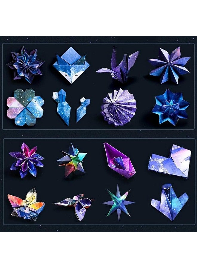 HASTHIP® 100 Sheets Double Sided Origami Paper for Kids & Grown-ups, 12 Vibrant Designs of Beautiful Galaxy Outer Space, Easy Folding for Scrapbook Paper Arts Crafts School, 6x6 inch - Image 5
