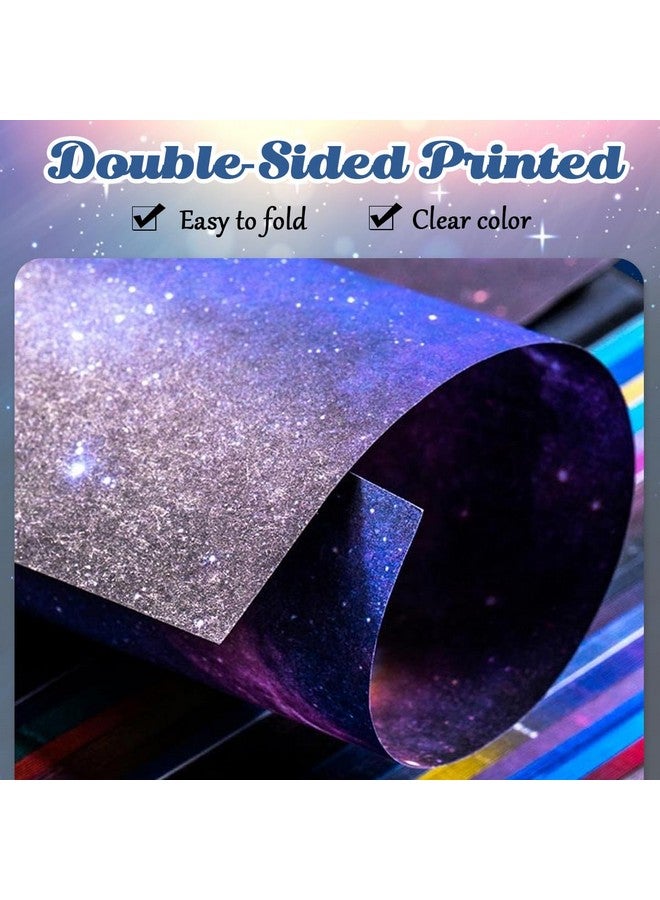HASTHIP® 100 Sheets Double Sided Origami Paper for Kids & Grown-ups, 12 Vibrant Designs of Beautiful Galaxy Outer Space, Easy Folding for Scrapbook Paper Arts Crafts School, 6x6 inch - Image 4