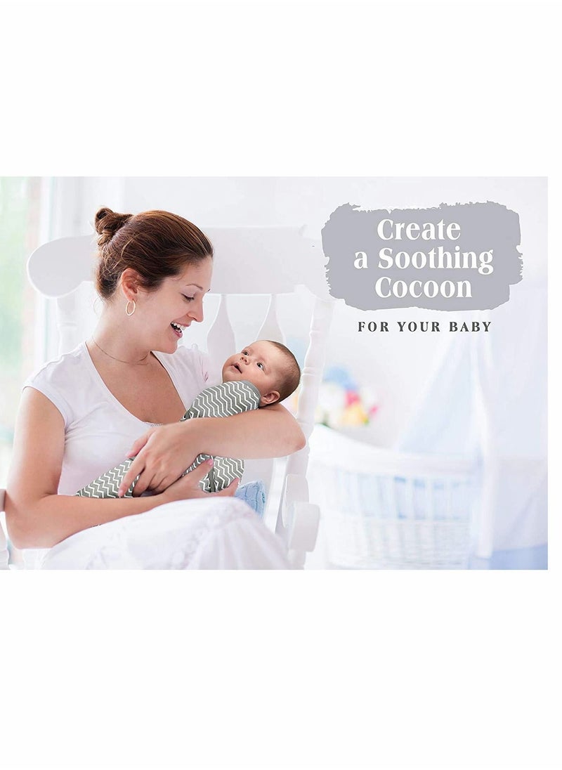 Y&D Baby Newborn Swaddle Blanket Adjustable Wrap Receiving 100% Cotton Sleepsack 0-6 Months for Boys and Girls, 2 Pack  - Image 5
