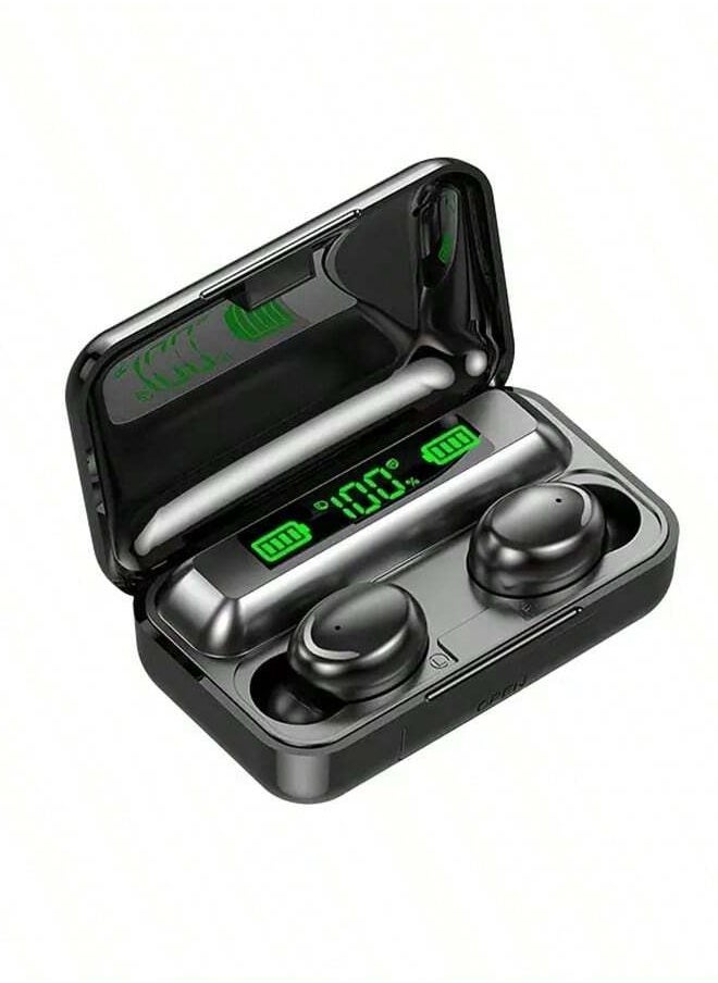 Mini Dual Ear Bluetooth Earphones: Advanced Dustproof Protection, Smart Colorful Fingerprint Touch, Triple Screen LED Display, Mini Large-Capacity Charging Case, Binaural Separation Design for Superior Sound Quality.