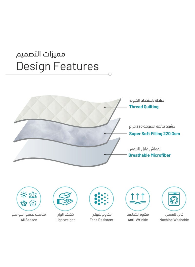Quilt Set 6-Pcs King Size Bedspread Coverlet Set, Compressed Comforter Soft Bedding Cover With Matching Fitted Sheet Pillow Shams Pillow Cases,Ivory