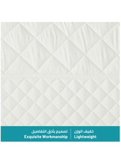 دوناتيلا طقم لحاف مكون من 6 قطع مقاس كينج، غطاء سرير ناعم، لحاف مضغوط، غطاء وسادة ناعم مع أغطية وسائد ملائمة، لون عاجي  - Image 4