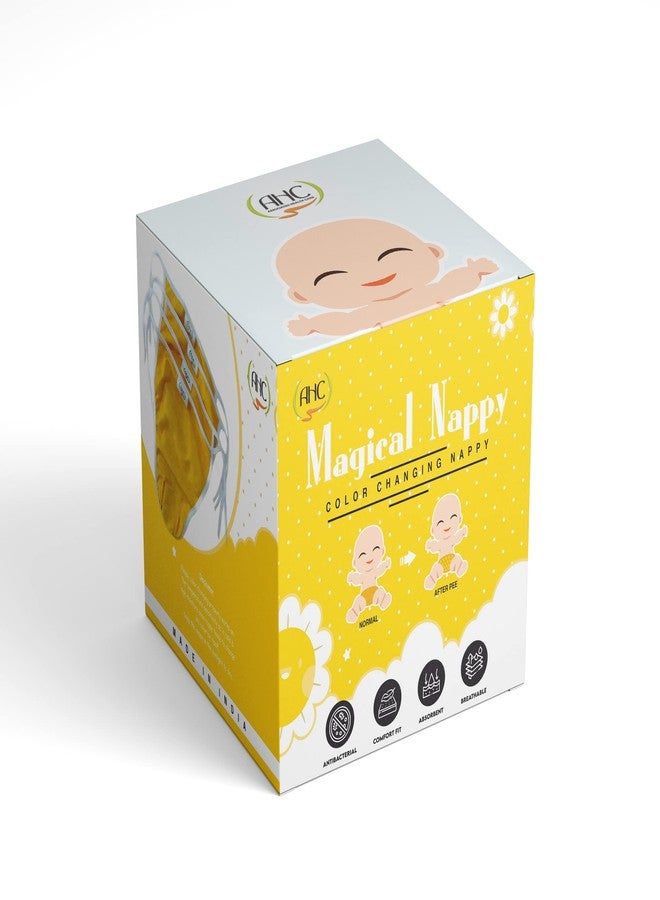 AHC ZIKKU Magic Nappy | Colour Changing Nappy | Freesize 0-12 Months Pack Of 5 - Image 1
