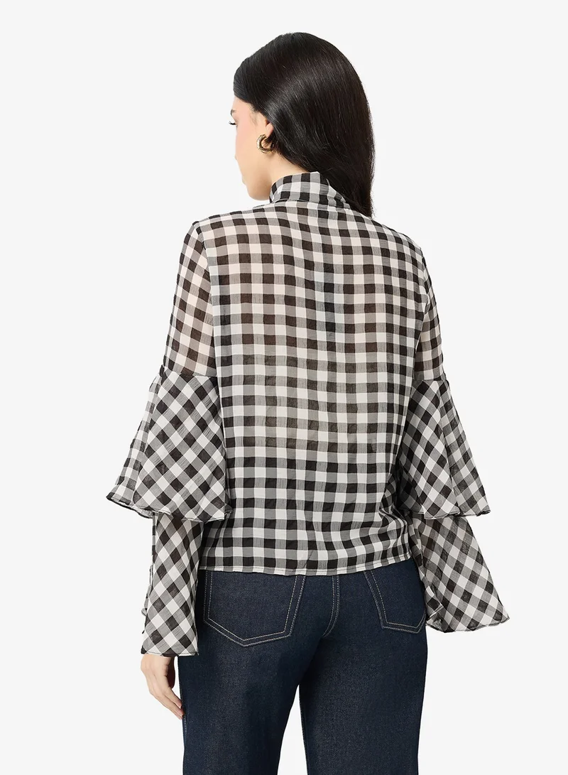 فيرو مودا بلوزة بأكمام طويلة من فيمسيا