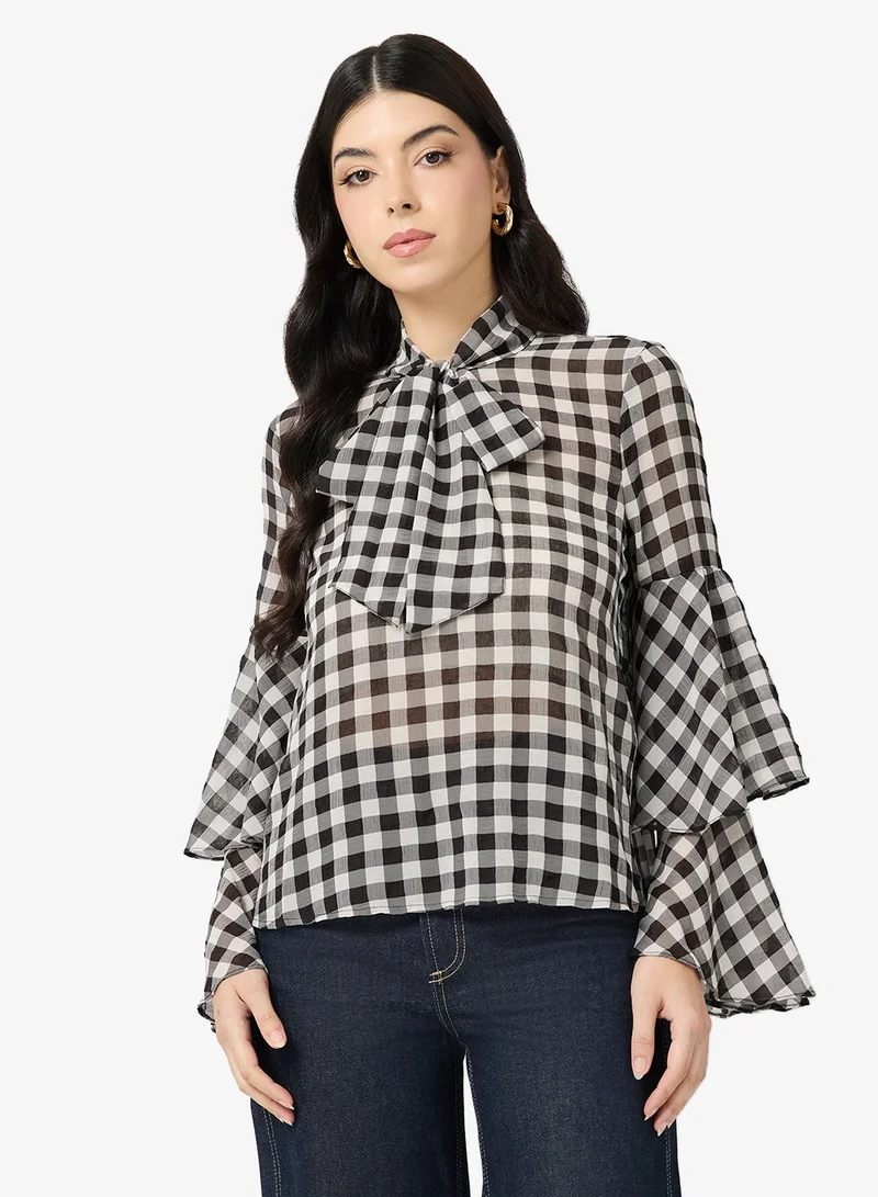 فيرو مودا بلوزة بأكمام طويلة من فيمسيا