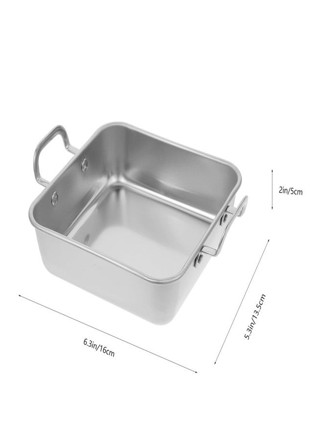 PRETYZOOM Stainless Steel Square Baking Pan 15cm Warping-Resistant for Even Baking, Smooth-Surface for Safe Oven-to-Table Transfer - for Tiramisu, Banana Bread, Meatloaf, Pastry Making - Image 5