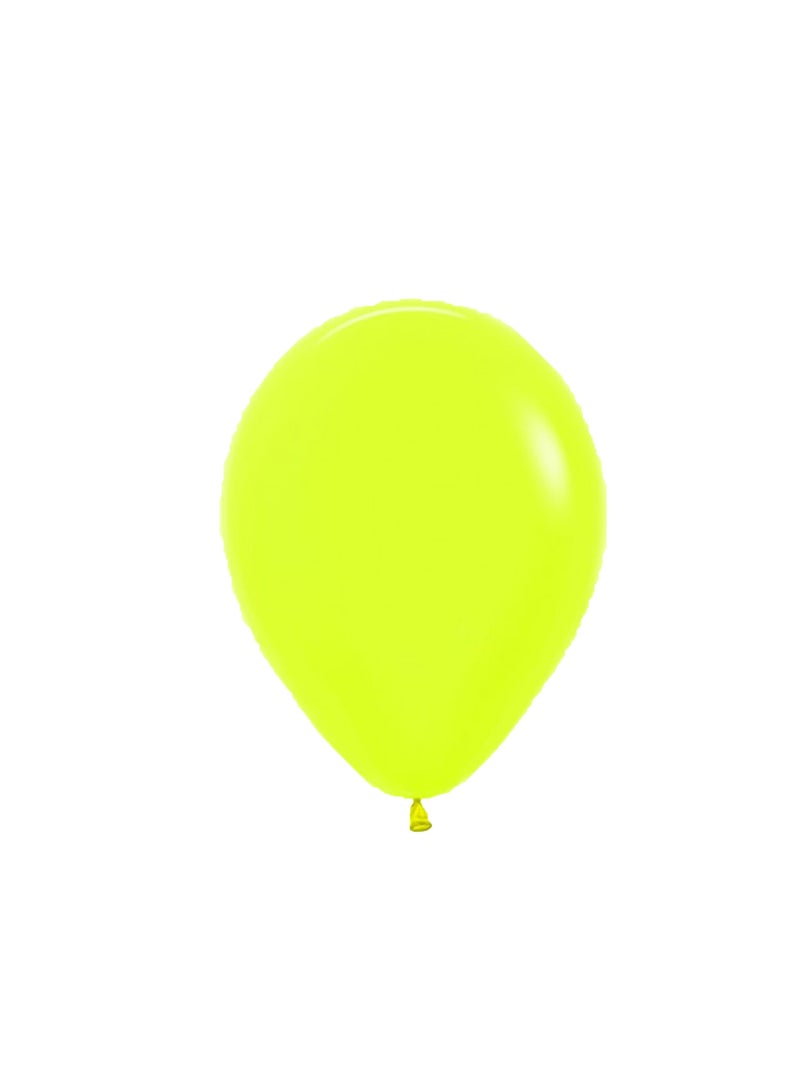 Sempertex Neon Yellow Balloons-50 Latex Balloons, 12in, 50 Pcs - Image 1