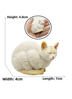 Children's Simulation Cat Model Cloth Doll Cat Lazy Orange Cat Leg Lifting Cat Sleeping Posture Flower Cat Siamese Cat Pet Cat Ornaments-Color:2887 Squinting Cat
