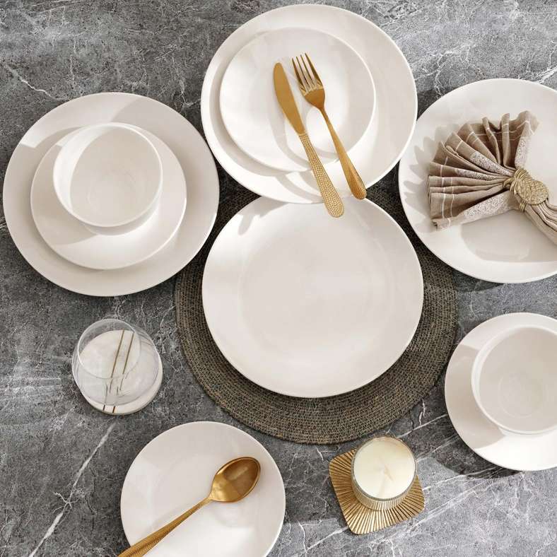 Pan Home Daphne 24-Piece Dinner Set for All