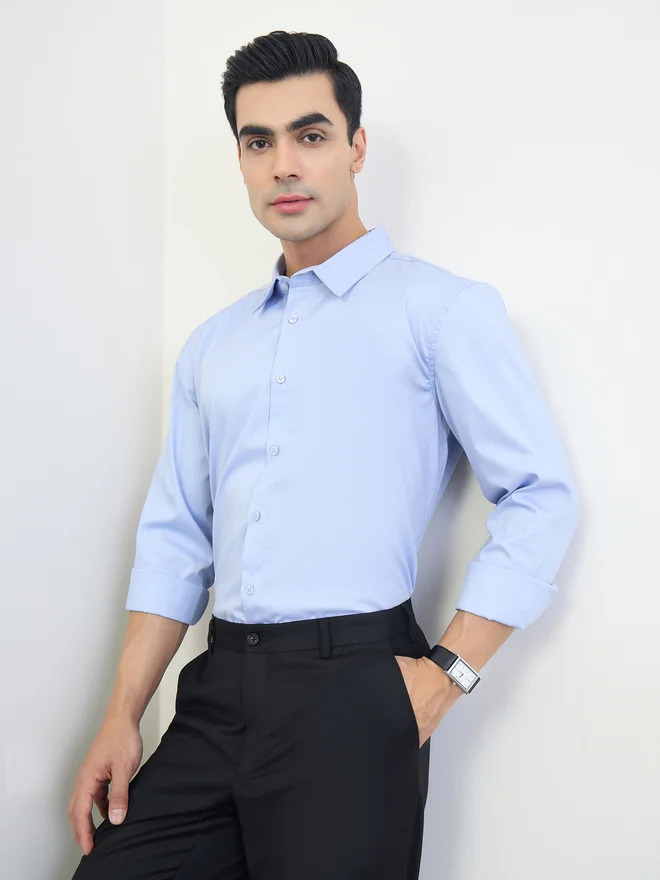 Styli Men Regular Fit Solid Shirt