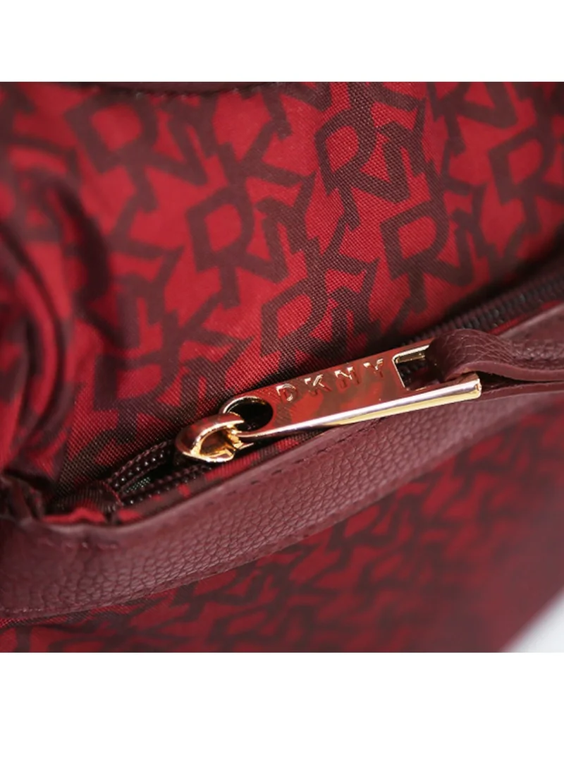 DKNY Dkny Vintage Signature Wheels Duffle Bag for Unisex | Ultra Lightweight Wheels 2 Color Bright Red