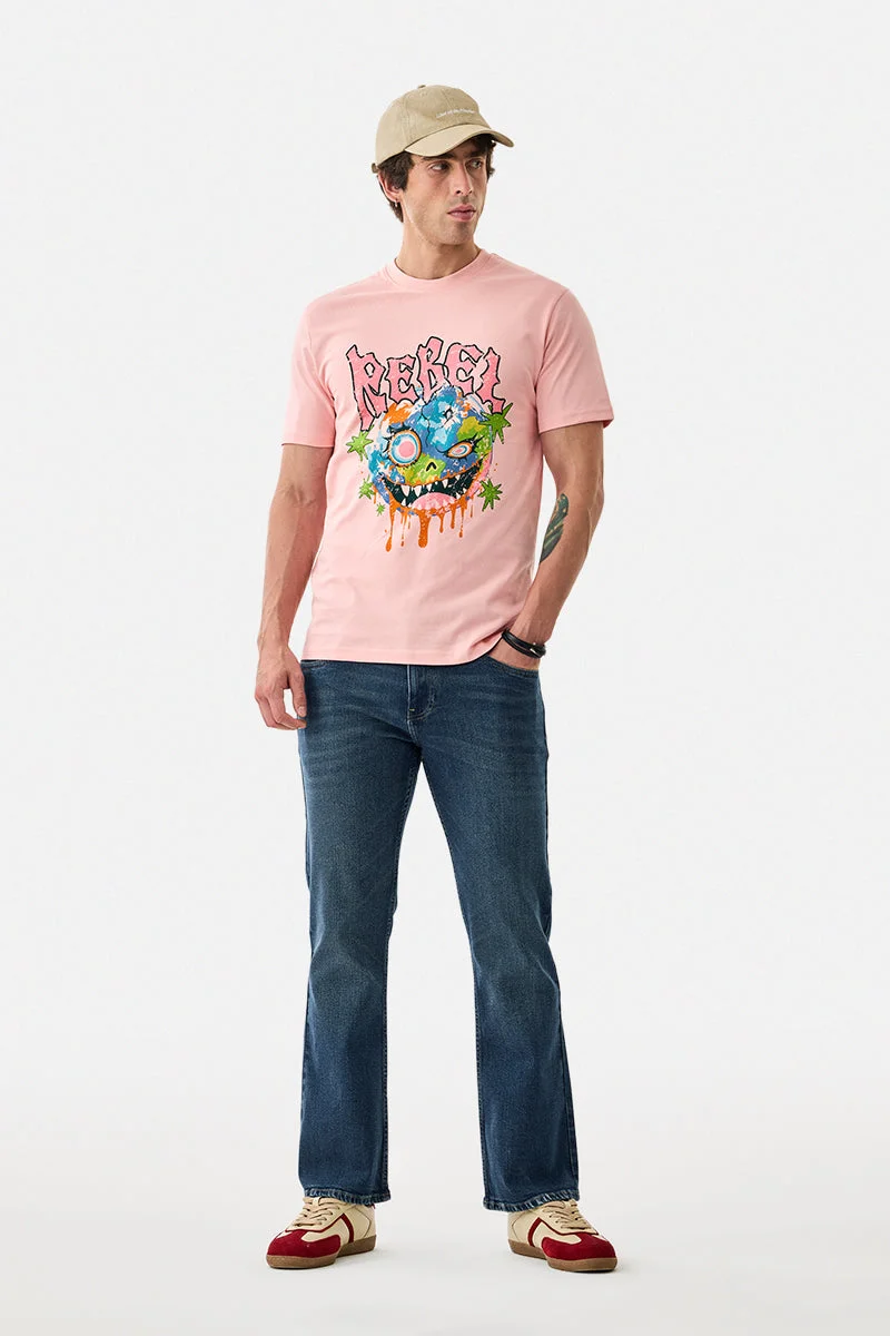 SNITCH Rebel 100% Cotton Regular Fit T-Shirt