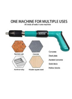 BONAI Nail Wall Fastening Tool for Cement Wall Manual Steel Nails Gun Tool Concrete Nail Gun Mini Portable Nail Shooting Machine with Nails for Household Woodworking  - Image 4