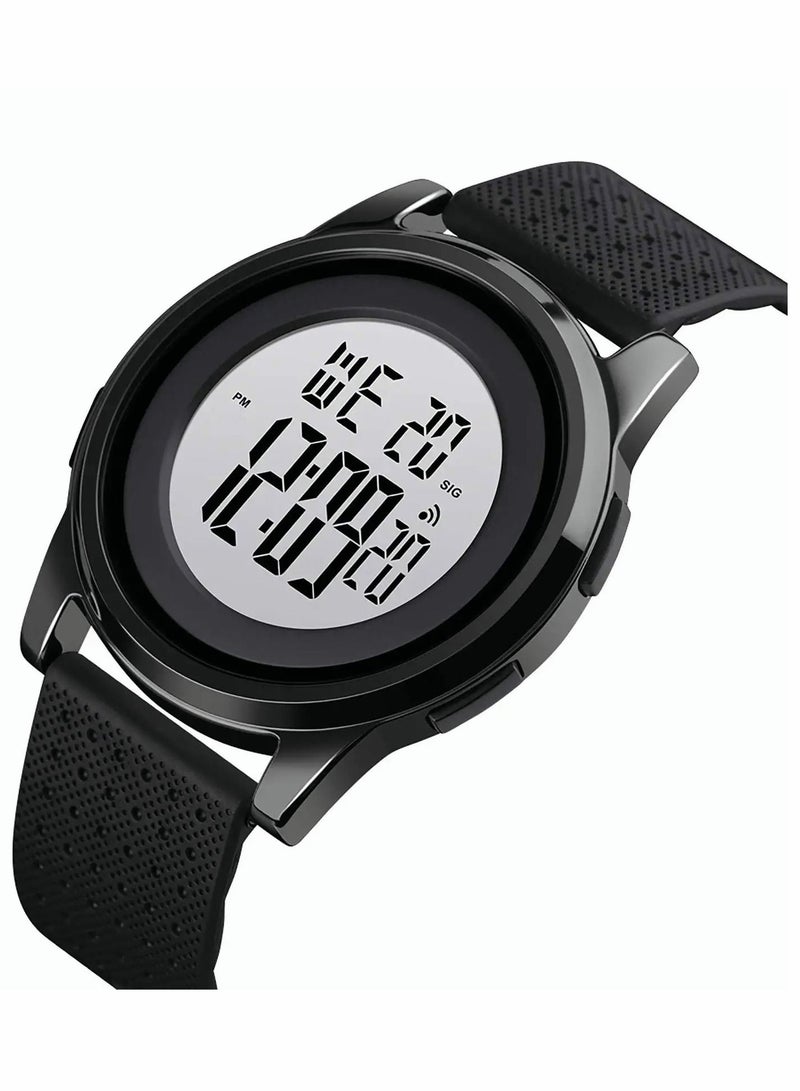 Y&D Mens Digital Sports Military Watch, Ultra-Light Thin Large Face Simple Easy Read Watches for Men Waterproof Casual Luminous with Stopwatch Alarm LED Backlight  - Image 2