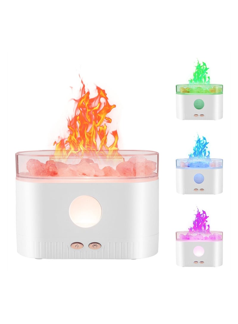 SYOSI Flame Essential Oil Diffuser, Colour Night Lights Aromatherapy Diffuser, Silent Aromatherapy Mini humidifier, Cool Mist Diffuser with Waterless Auto Shut-Off Protection for Home, Office, 200mL - Image 1