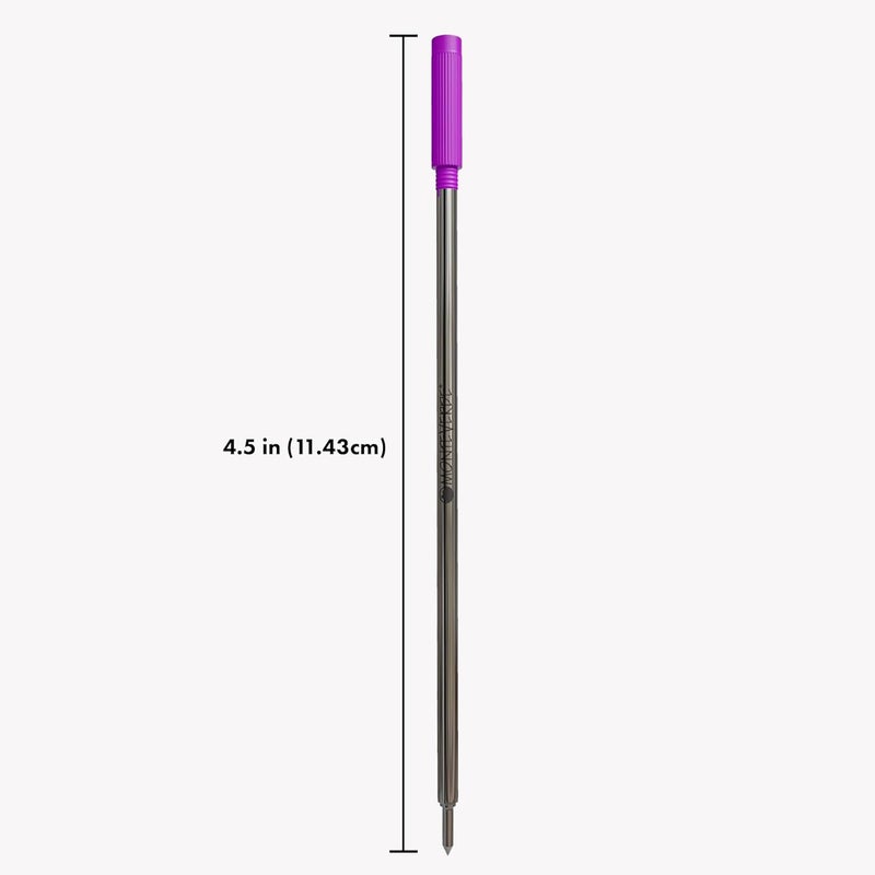 Monteverde USA Ballpoint Refill for Cross Pens, Medium Point, Soft Roll, Purple, 2-Pack (C132PL) - Image 2