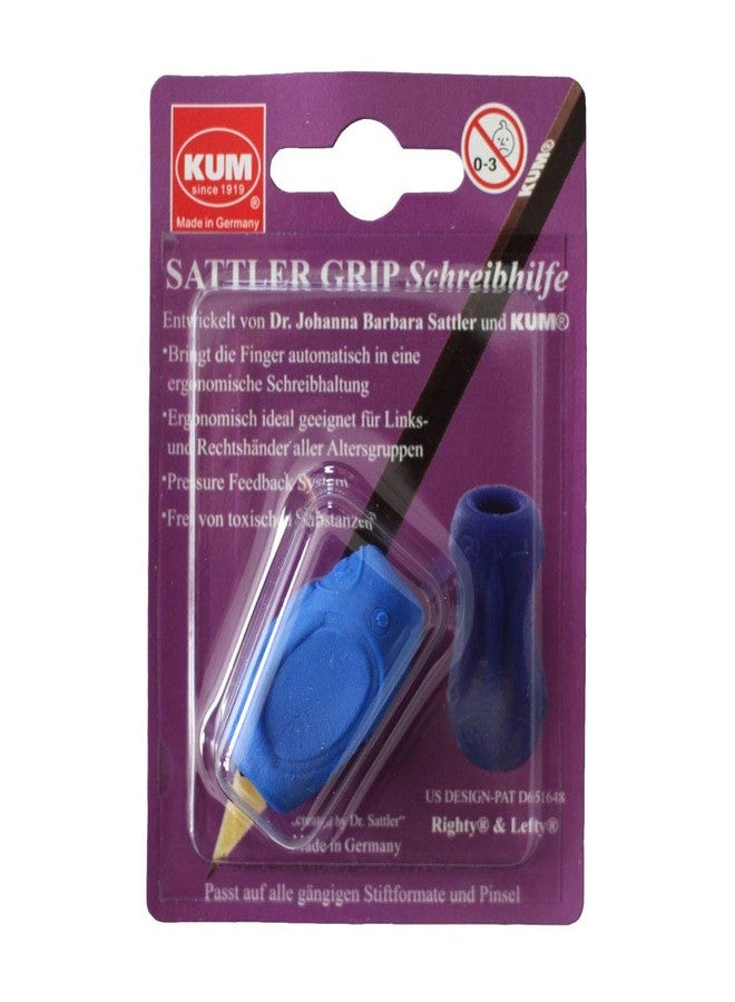 Kum Sattler Grip 406.00.22-B Writing Aid A7 1 Piece Blue Pen Holder for Right- and Left-Handed Users - Image 2