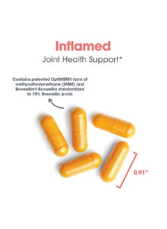 اليرجي ريسيرتش جروب مجموعة أبحاث الحساسية InflaMed مكمل غذائي لصحة المفاصل - مكمل غذائي لدعم المفاصل للرجال والنساء، الموليبدينوم، الكركم، MSM، البوسويليا، صحة الأنسجة الضامة - 120 قطعة  - Image 5
