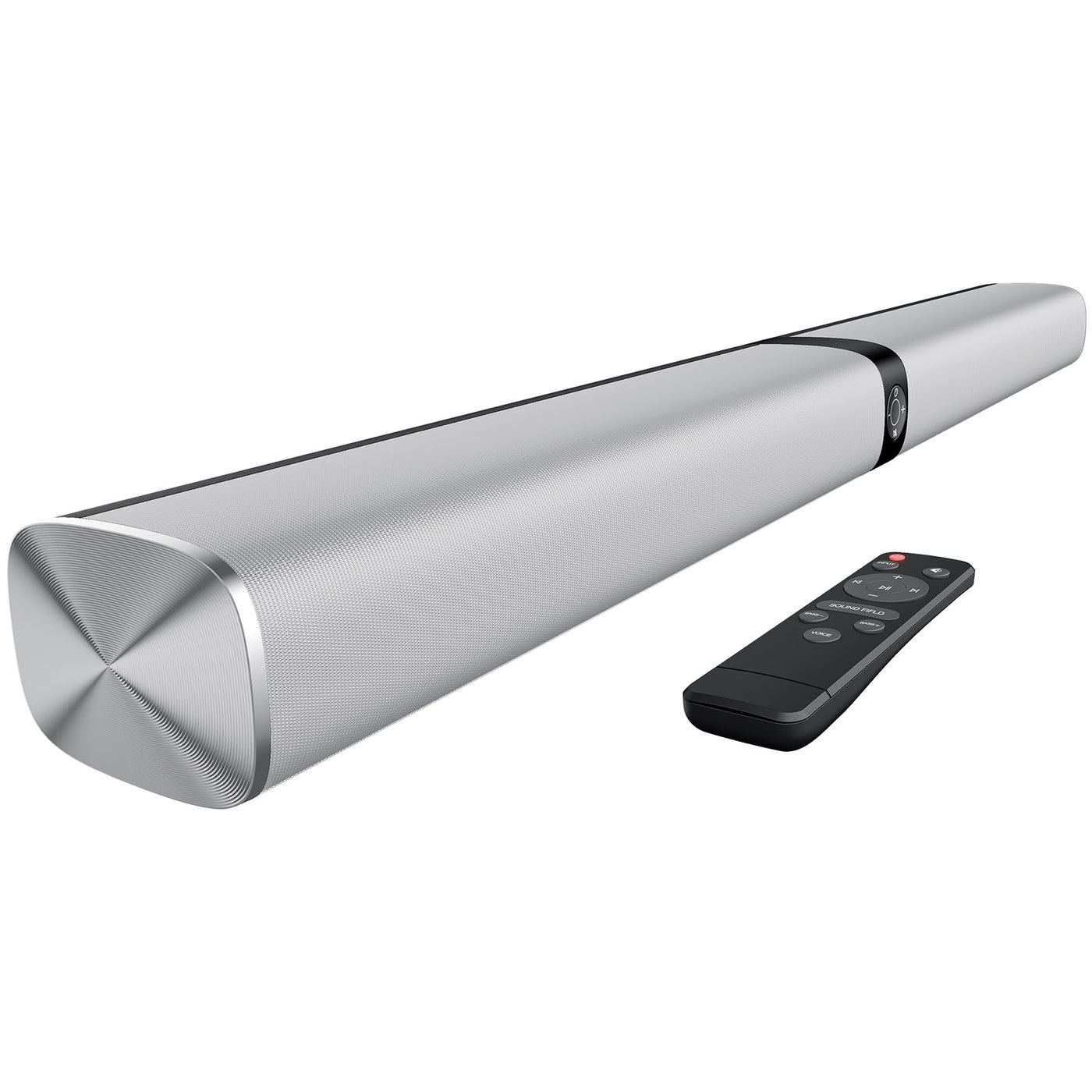 Assistrust Sound Bar for Smart TV, 80W Soundbar with Bluetooth/ARC/Opt/AUX Connect, Auto Volume Boost, 3 Equalizer Modes, 2 in 1 Detachable Soundbar for TV/PC/Gaming/Projectors