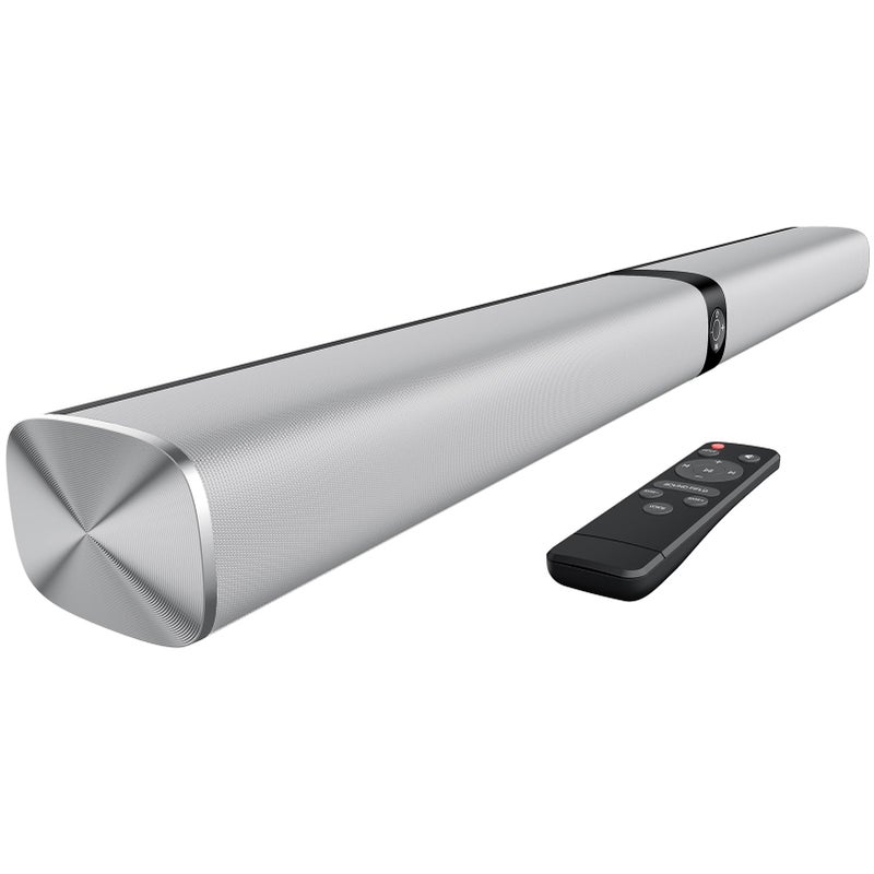 Assistrust Sound Bar for Smart TV, 80W Soundbar with Bluetooth/ARC/Opt/AUX Connect, Auto Volume Boost, 3 Equalizer Modes, 2 in 1 Detachable Soundbar for TV/PC/Gaming/Projectors - Image 1