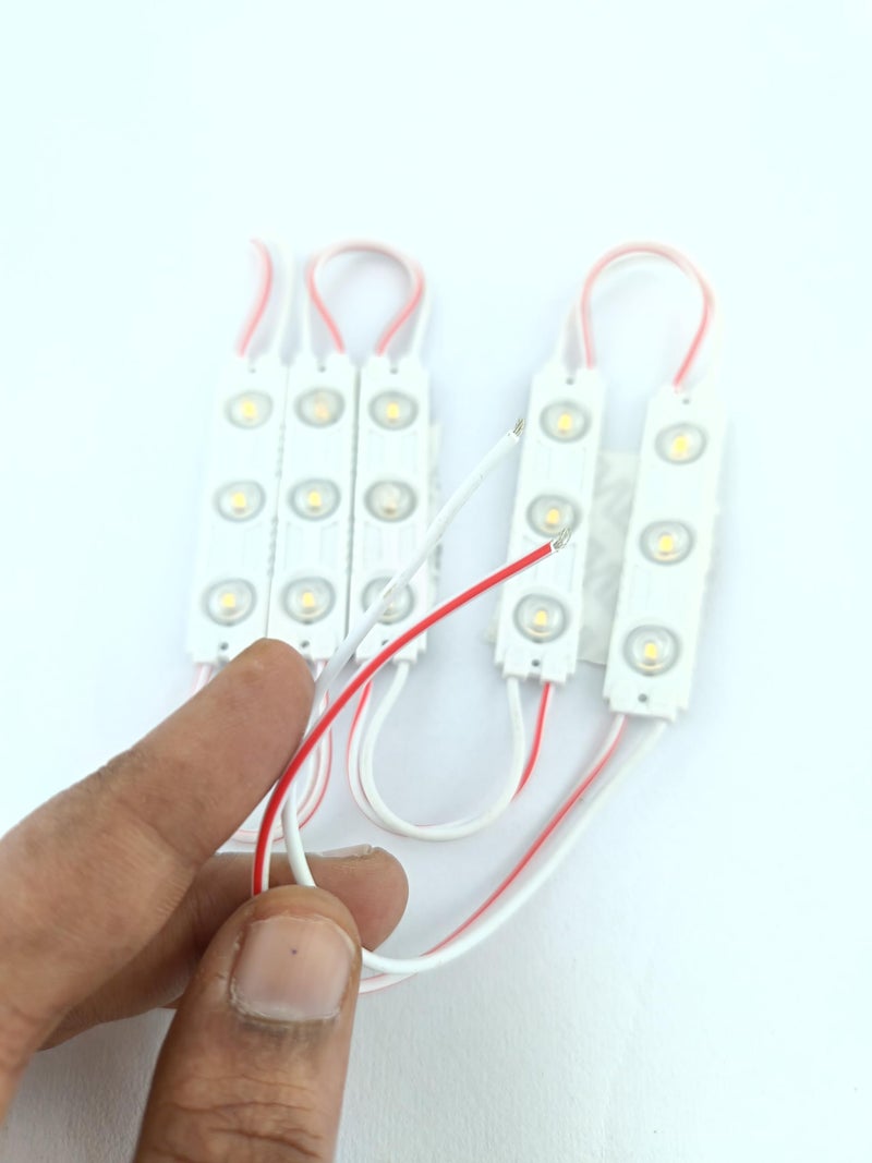 advancedestore (Pack of 4Pcs 3-LED Waterproof LED Module Light (White) - Image 2
