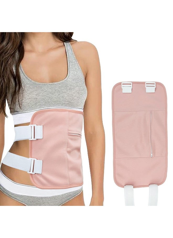 Hannea - ® Castor Oil Pack Reusable Organic Castor Oil Packs Wrap For Liver Detox And Fibroids Castor Oil Pack Compress With Adjustable Strap Pink - Image 1