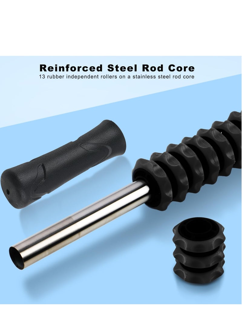 Excefore Muscle Roller Stick, Body Massage Stick, Deep Tissue Massage Stick, Release Myofascial Trigger Points Reduce Muscle Soreness Tightness Leg Cramps & Back Pain, Help Calf, Leg, Back Recovery  - Image 4