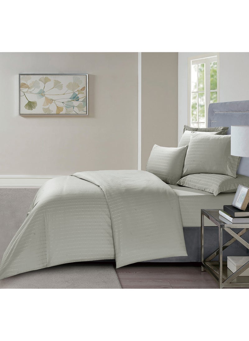 Donetella Hotel Style Comforter Set 7-Pcs Double Size All Season Broken Stripes Removable Quilted Comforter Bedding Set With Down Alternative Filing,Ansonia  - Image 2