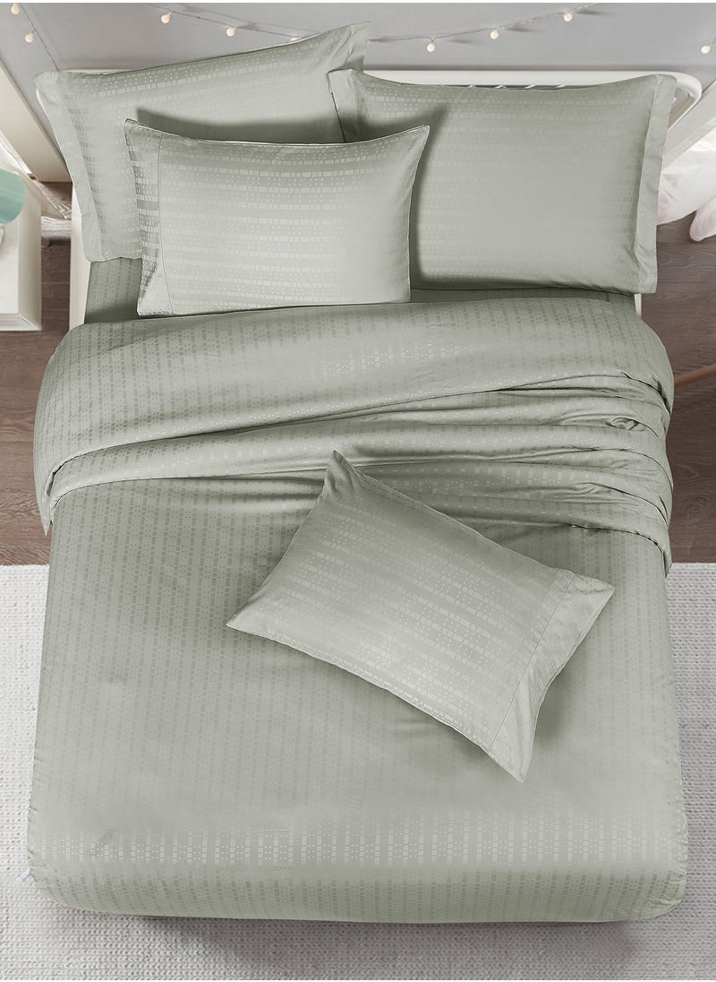 Donetella Hotel Style Comforter Set 7-Pcs Double Size All Season Broken Stripes Removable Quilted Comforter Bedding Set With Down Alternative Filing,Ansonia  - Image 3