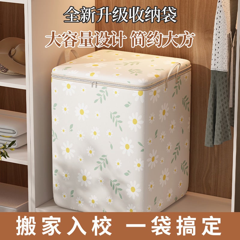Foldable Storage Bag For Clothes And Quilts, Home Bedroom Wardrobe Organizer, Storage Box, Daisy - Image 5