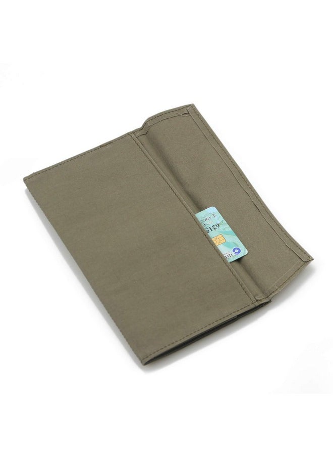 Standard Travelers Notebook Wallet Insert Pocket With 2 Elastic Bands,1 Canvas Zipper Pouch Refill For Tn Accessories Kit Card Holder Storage Bag File Folder Stationery