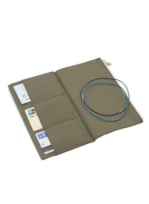 Standard Travelers Notebook Wallet Insert Pocket With 2 Elastic Bands,1 Canvas Zipper Pouch Refill For Tn Accessories Kit Card Holder Storage Bag File Folder Stationery