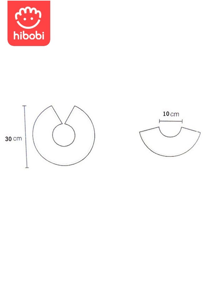 Ramadhan New baby Cotton bibs, 360-degree rotating petals embroidered shape-3PCS