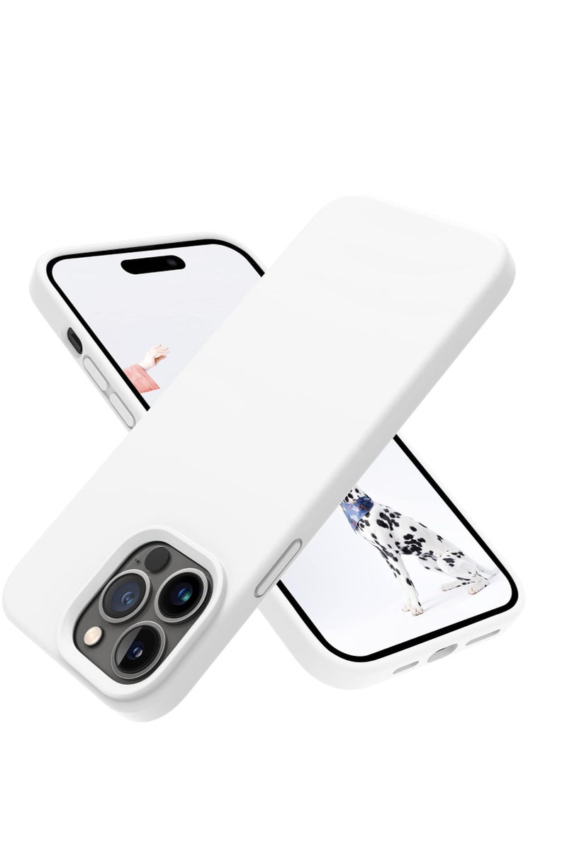 Compatible with iPhone 11 Pro Max Case, Soft Liquid Silicone Full Body Protective Slim Case with [Anti-Scratch Microfiber Lining