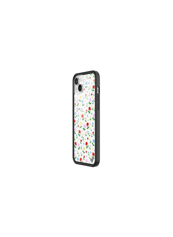 Wildflower Cases - Compatible with Apple iPhone 13/14 | Protective Black Bumper, 4ft Drop Test Certified, Women Owned Small Business | Prairie Floral - Red Yellow Blue Aesthetic Cute Trendy - Image 2
