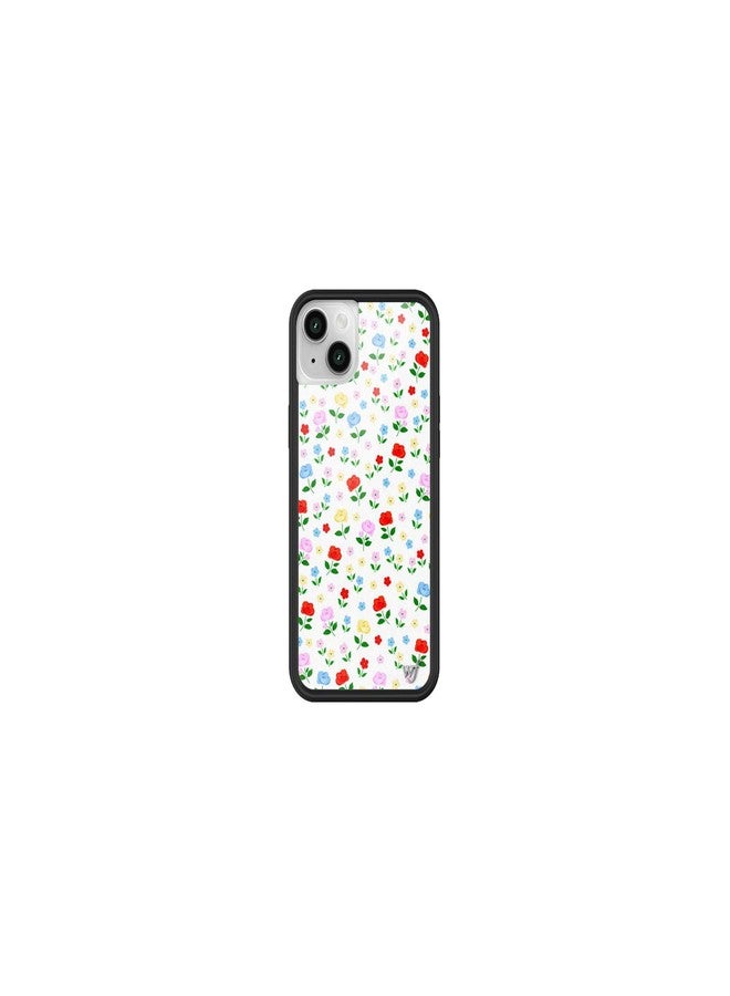 Wildflower Cases - Compatible with Apple iPhone 13/14 | Protective Black Bumper, 4ft Drop Test Certified, Women Owned Small Business | Prairie Floral - Red Yellow Blue Aesthetic Cute Trendy - Image 1