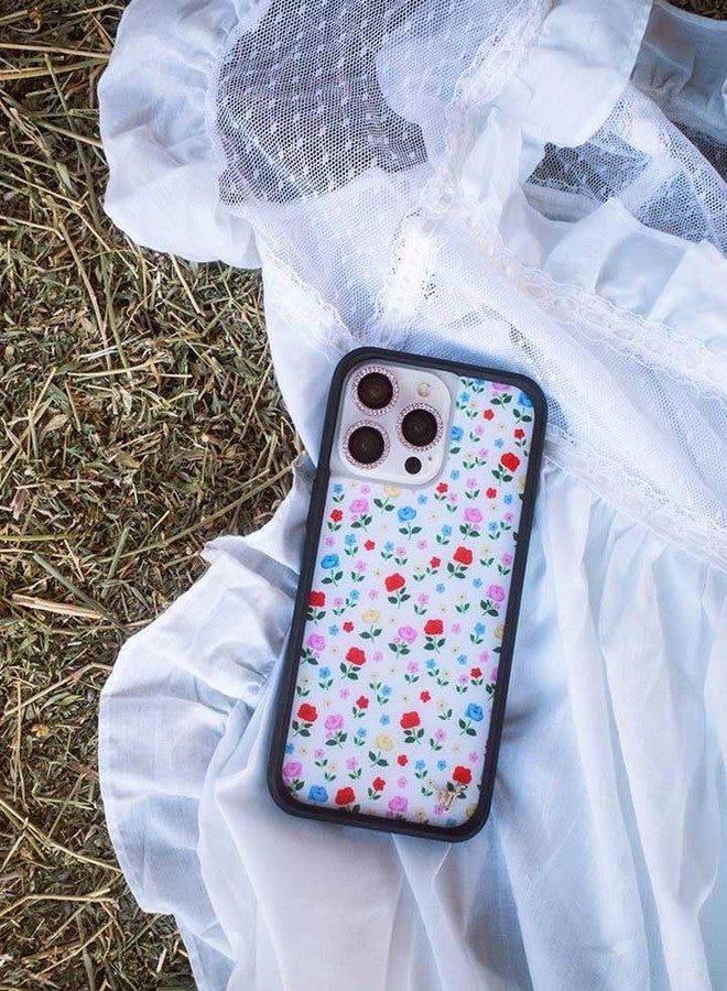 Wildflower Cases - Compatible with Apple iPhone 13/14 | Protective Black Bumper, 4ft Drop Test Certified, Women Owned Small Business | Prairie Floral - Red Yellow Blue Aesthetic Cute Trendy - Image 4