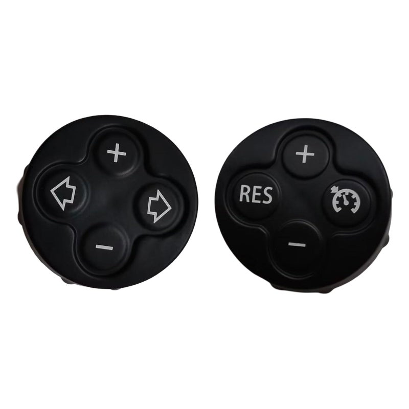 Copgge 3 Spoke Steering Wheel Multifunction Switch Cruise Control Cover and Volume Control Button Cover for Mini Cooper R55 R56 R57 R58 R59 R60 R61 20072015 Volume Key RES Dial Cover One Size