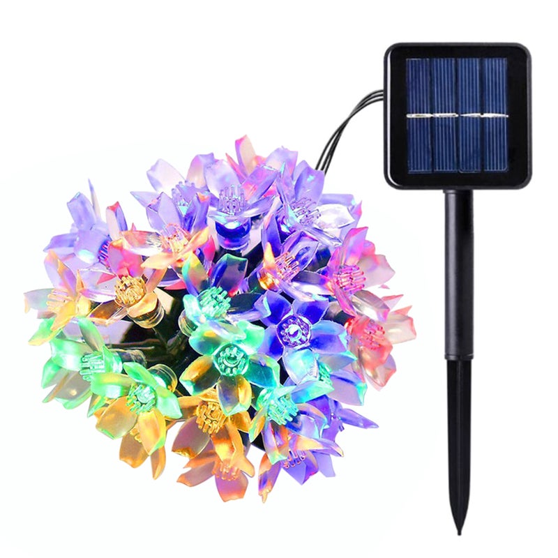 Solar String Lights 5m 20 Multicolor Leds - Intelligent Light Control Mode High Brightness Low Power Consumption for Outdoor Decorative Use - Image 2