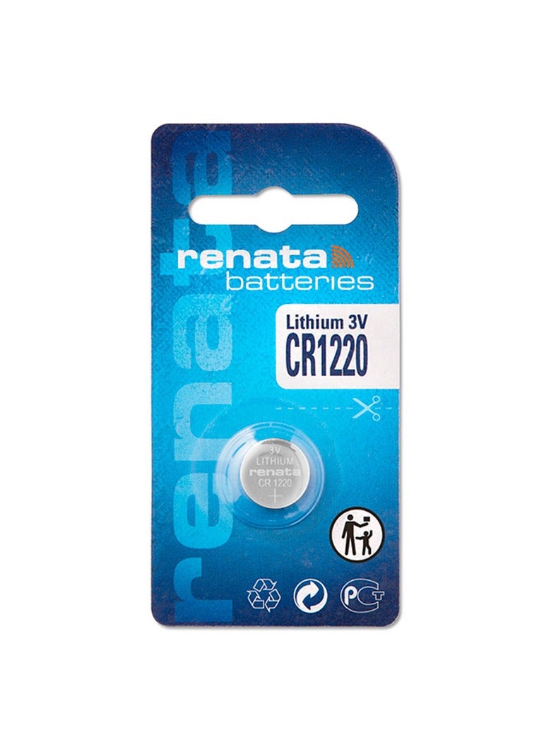1-Piece Renata CR1220 Lithium 3V Indonesia Battery
