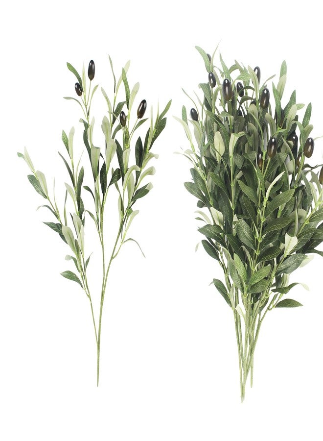 COTSEN 5 Pack 18.8 inch Artificial Olive Plants Fake Olive Silk Tree Faux Olive Plants for Wedding Party Family Indoors Decor - Image 1