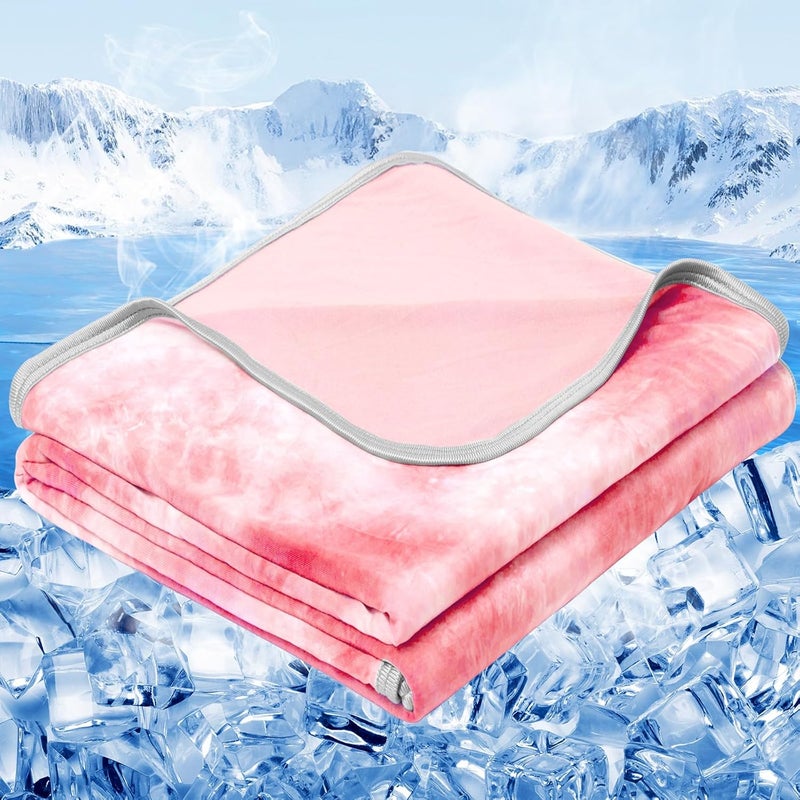 inhand Cooling Blanket King Size (60"x90"), Cooling Blankets for Hot Sleepers, Absorbs Heat to Keep Adults Cool for Summer Nights Sweats, Thin Cold Lightweight Blanket for Couch Bed, All Season Use - Image 1