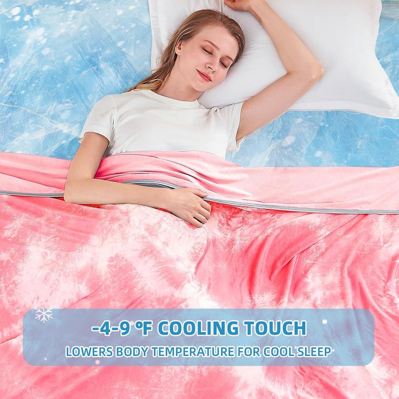 inhand Cooling Blanket King Size (60"x90"), Cooling Blankets for Hot Sleepers, Absorbs Heat to Keep Adults Cool for Summer Nights Sweats, Thin Cold Lightweight Blanket for Couch Bed, All Season Use - Image 2