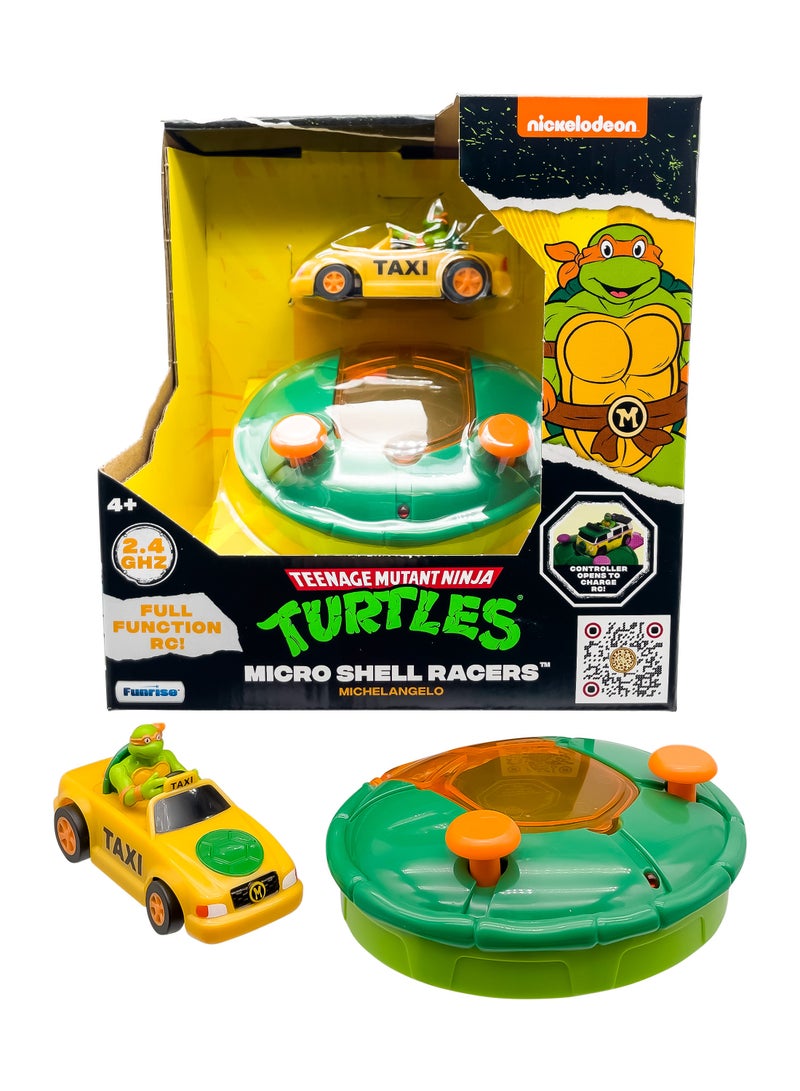 Funrise سيارات ميكرو شل المتحكم عن بعد من سلاحف النينجا المراهقين، قطعة واحدة متنوعة (قد يختلف الشخصية واللون) كل منها يباع بشكل منفصل يعمل بالبطارية | قابلة للجمع | هدية للأطفال - Image 3