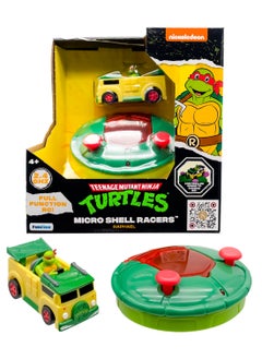 Funrise Teenage Mutant Ninja Turtle Remote Control Micro Shell Racers, Assorted 1 Piece (Character & Color May Vary) Battery Operated | Collectible | Gift for Kids  - Image 4