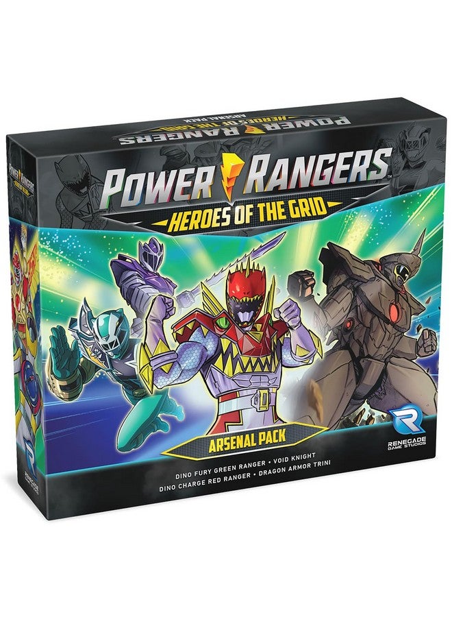 Renegade Game Studios Renegade Game Studios: Power Rangers: Heroes of The Grid: Arsenal Pack - Expansion, 30 Ranger Combat Cards, Introducing Four New Characters, Expansion Content: Core Game Needed to Play  - Image 1