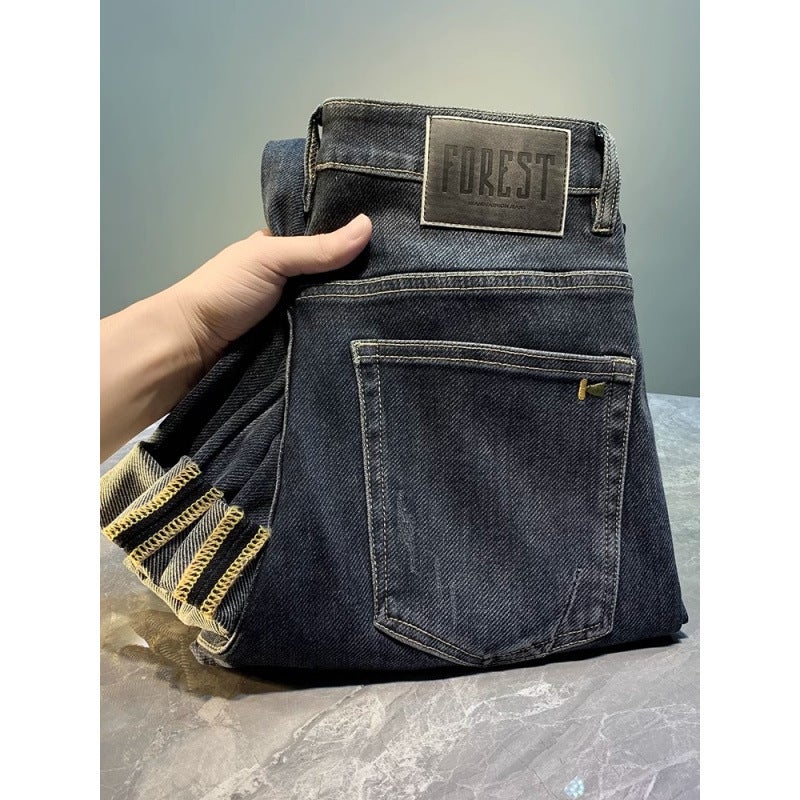 Unisex Classic Denim Jeans Loose Fit Daily Outdoor Wear - Image 1