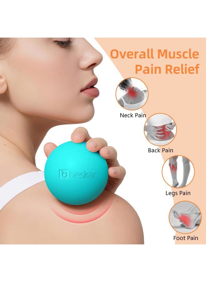 BESKAR Massage Lacrosse Balls for Myofascial Release, Trigger Point Therapy and Yoga Therapy, Foot Massage Ball to Relieve Plantar Fasciitis Green - Image 5