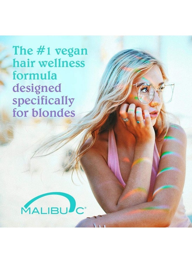 ماليبو سي مجموعة Malibu C Blondes - مجموعة شامبو وبلسم للشعر الأشقر - تحمي وتحافظ على حيوية اللون + تغذي الشعر بمركب فيتامينات معزز - عناية بالشعر خالية من الكبريتات  - Image 2